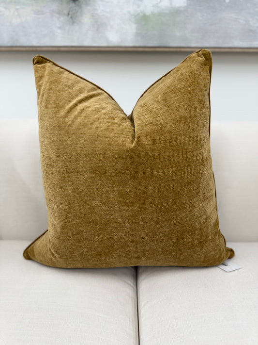 Gold Chenille Pillow 24"