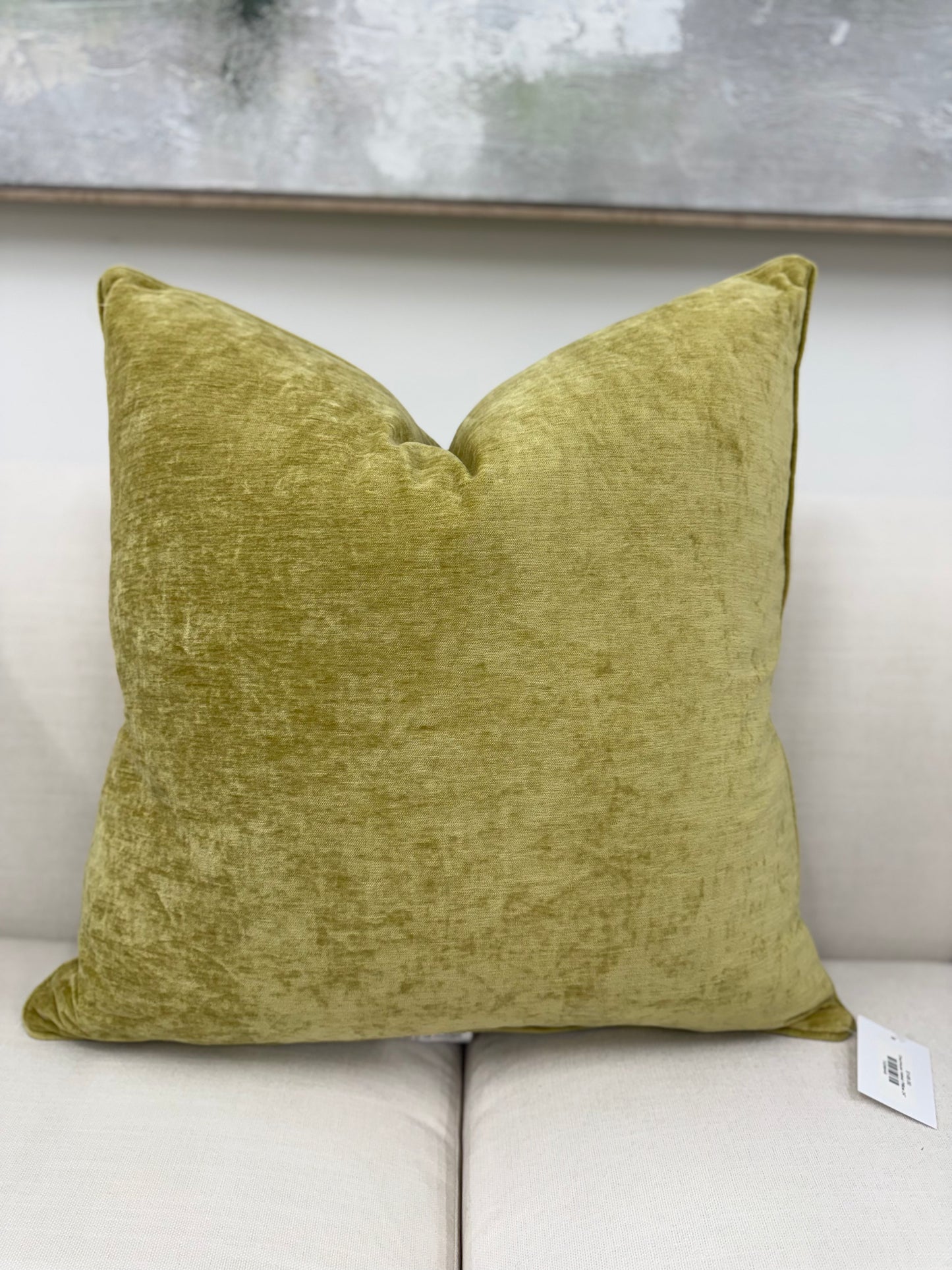 Chartreuse Velvet Pillow 24"
