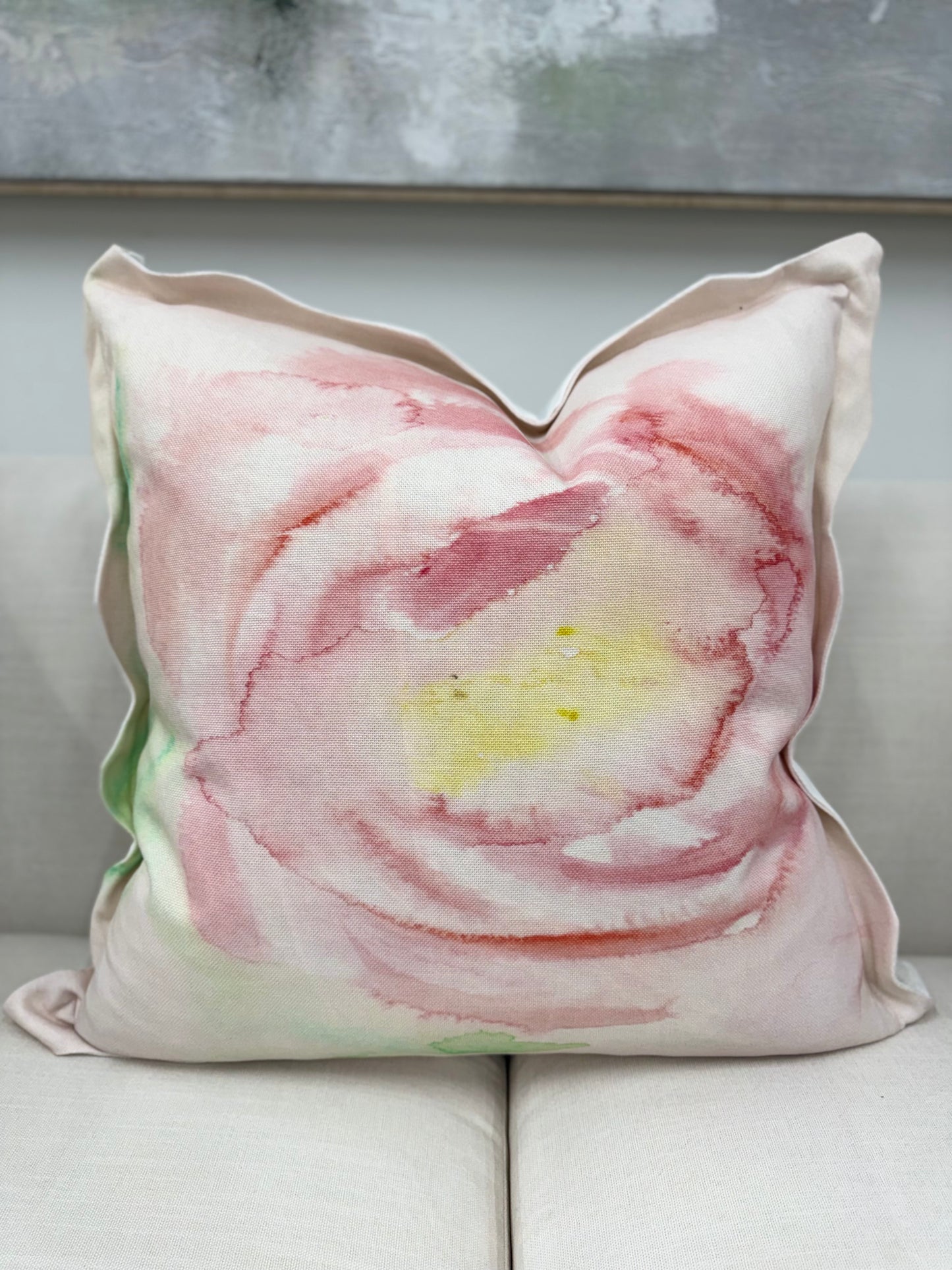 Pink Swirl Designer Pillow 24"