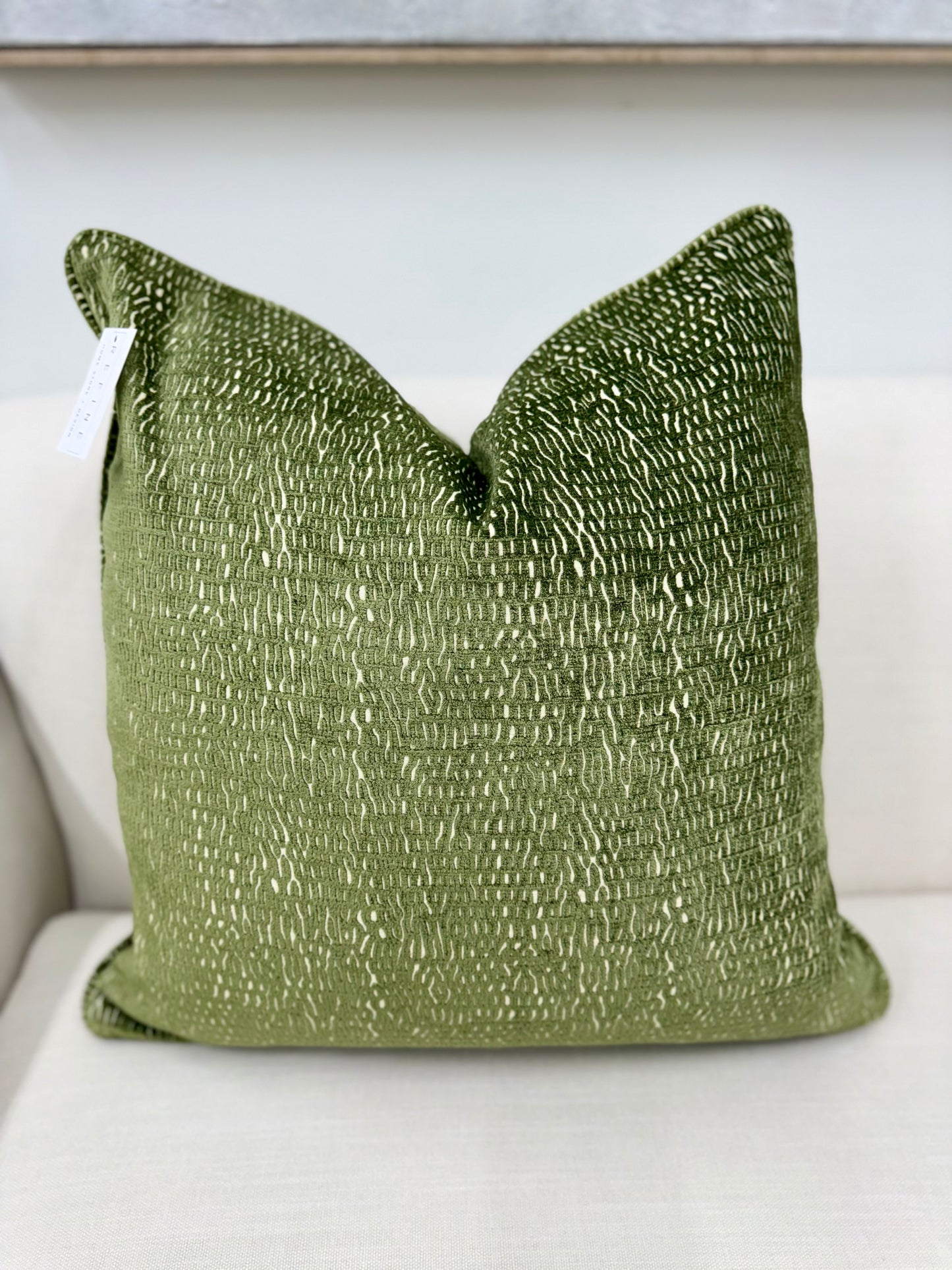 Green Texture Design 23" Pillow