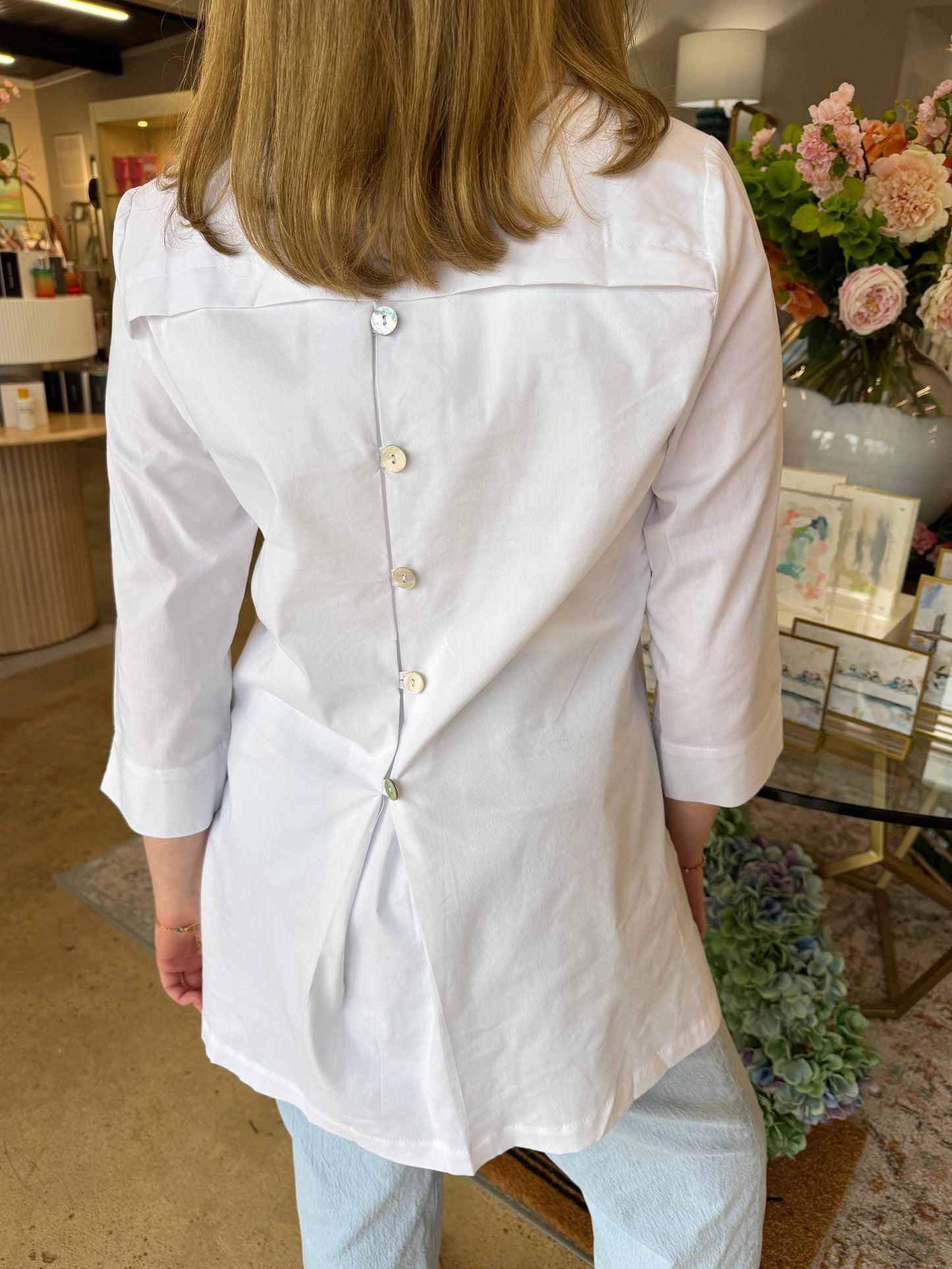 Button Detail Tunic Top