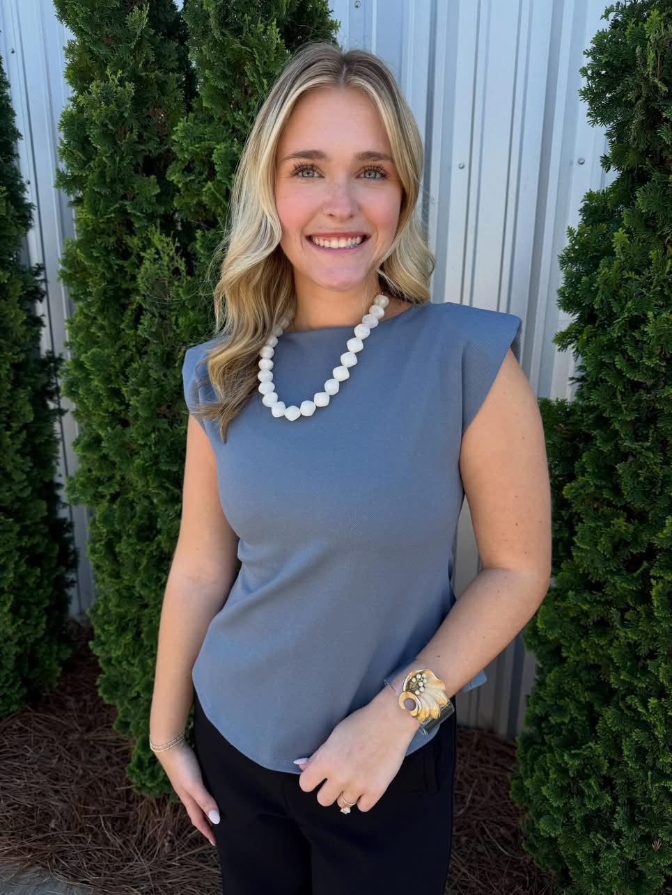 Sleeveless Peplum Top