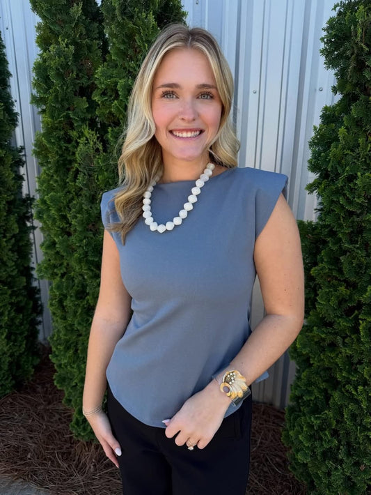 Sleeveless Peplum Top