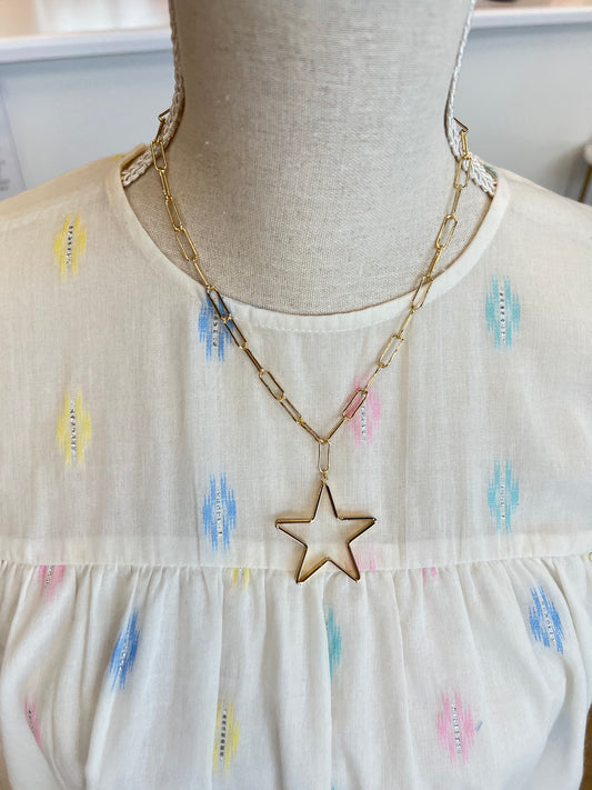 Gold Star Necklace