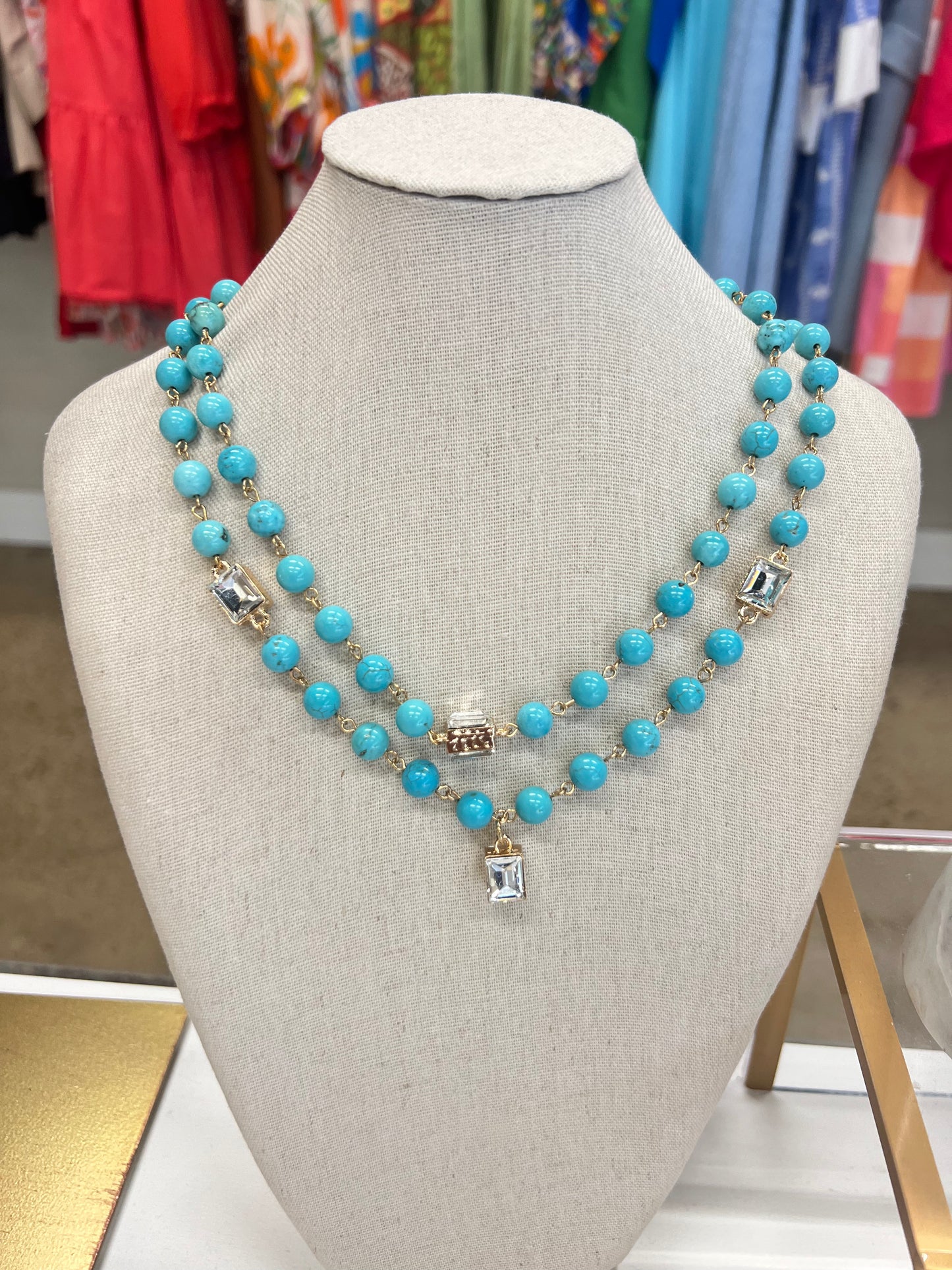 Turquoise Beaded Necklace