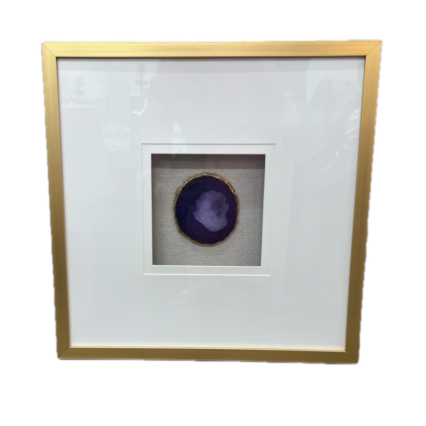 Purple Agate Shadow Box 20"