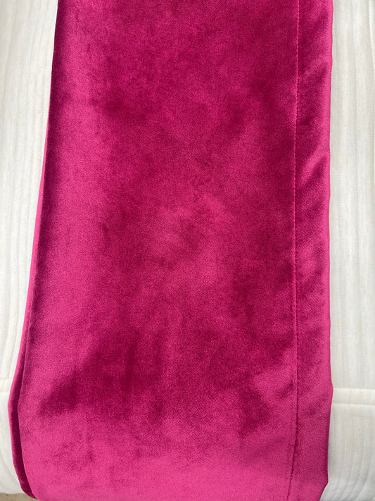 Fuchsia Velvet Bed Runner 20"x65"