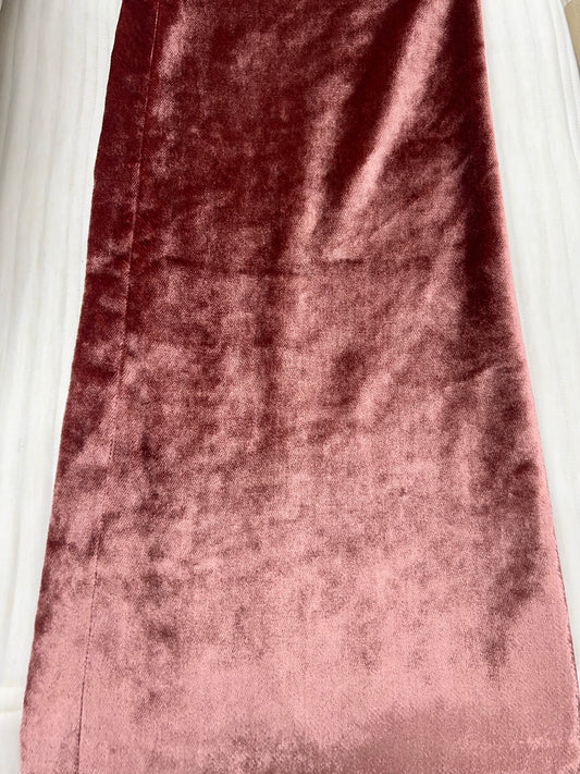 Pink Rose Velvet Bed Runner 20"x94"