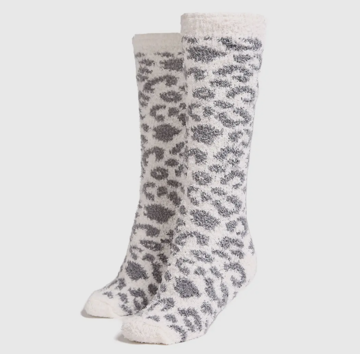 Cozy Leopard Print High Socks
