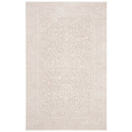 Cream Oriental Patterned Rug 3 x 5