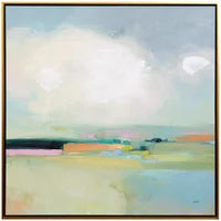 Pastel Landscape Gold Framed art 36"w x 36"h