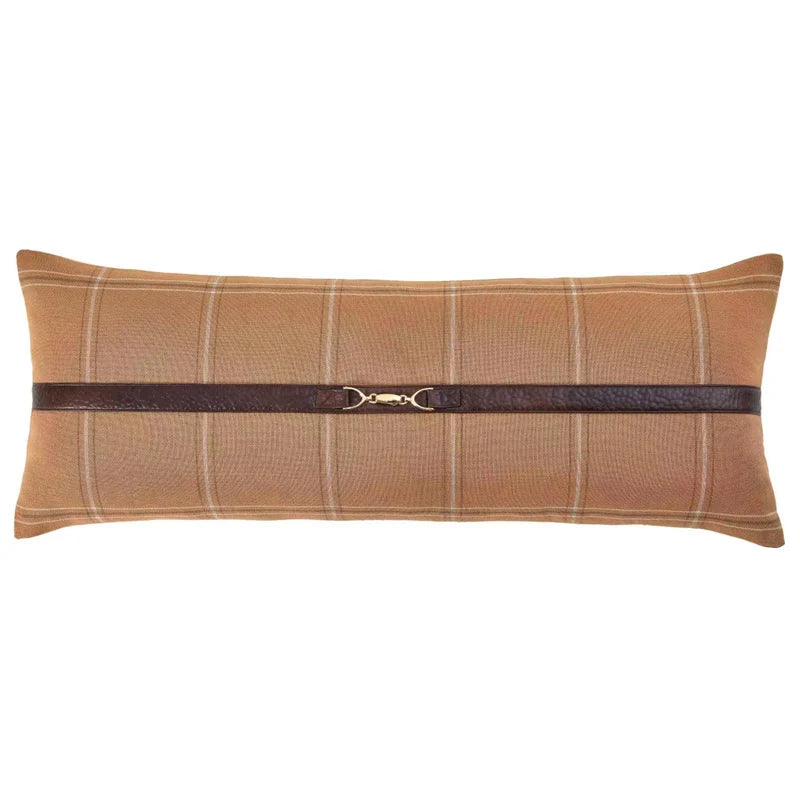 Brown Plaid Lumbar 14"x36"