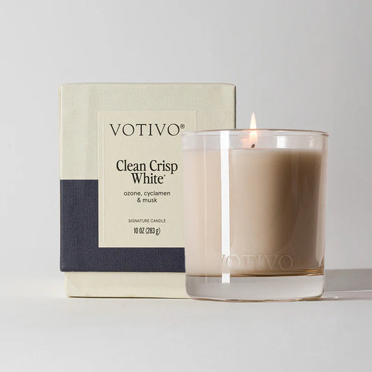 Clean Crisp White Candle