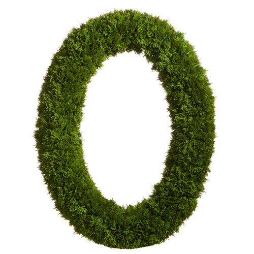 Oval Cedar Wreath 30.5"
