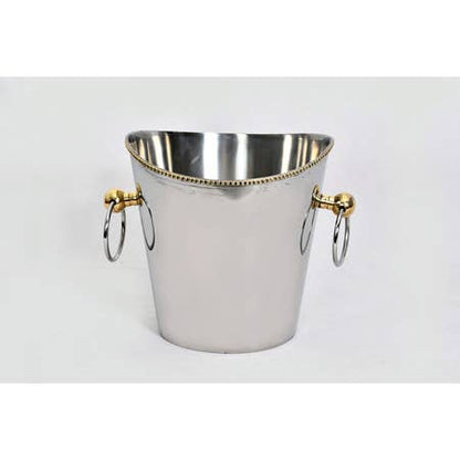 Aluminum & Gold Wine Cooler w/ Handles