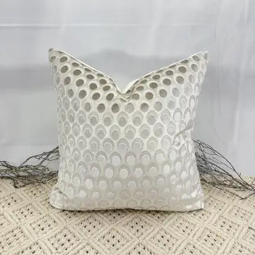 Silver Dot Pillow 22"