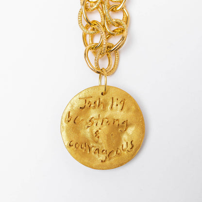 Gold Chain with Bee Medallion