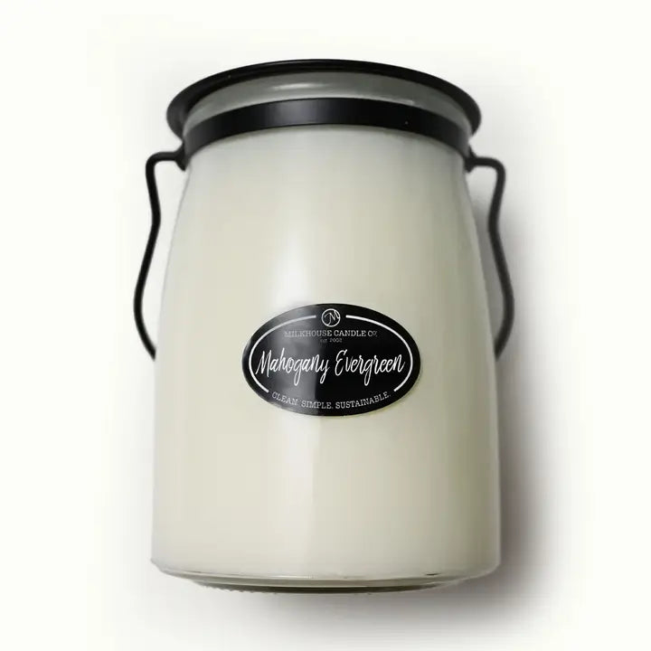 Milkhouse Candle Mahogany Evergreen 22oz.