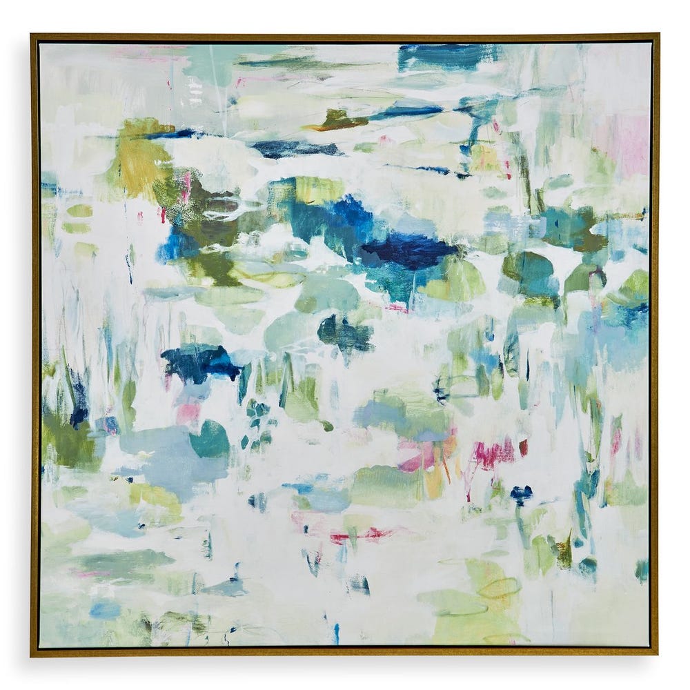 Green & Blue Abstract Canvas