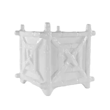 White Ceramic Planter