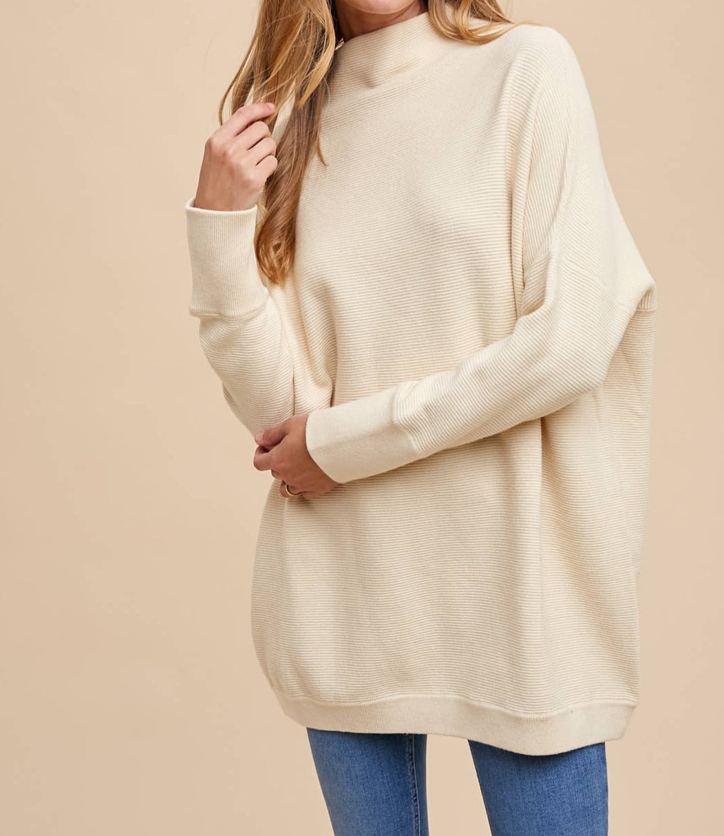 Cream Oversized Sweater