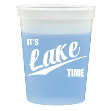"It's Lake Time" Stadium Cups