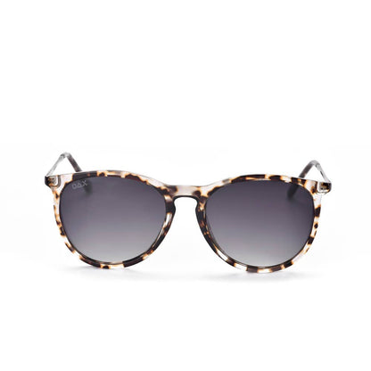 Midnight - Women's Polarized Medium Horn Sunglasses: Ash