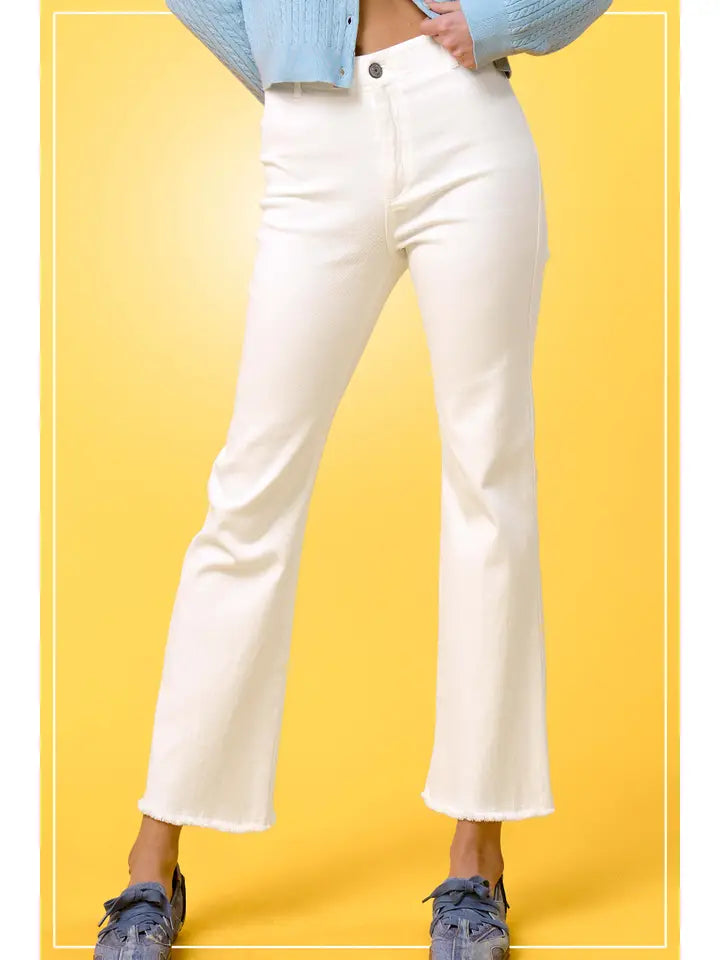 White Soft Stretch Pants