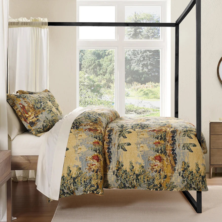 Colorful Toile Bedding Set