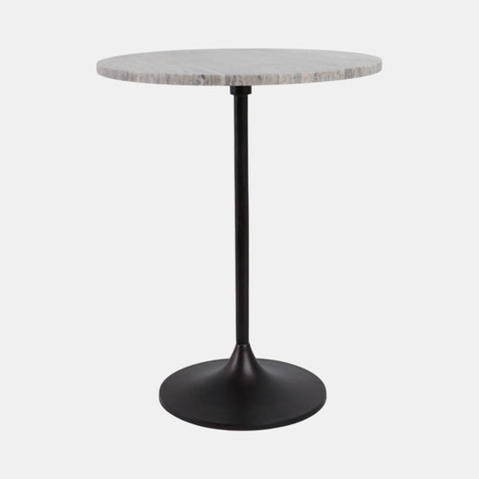 Beige Marble Top Accent Table 20"x16"