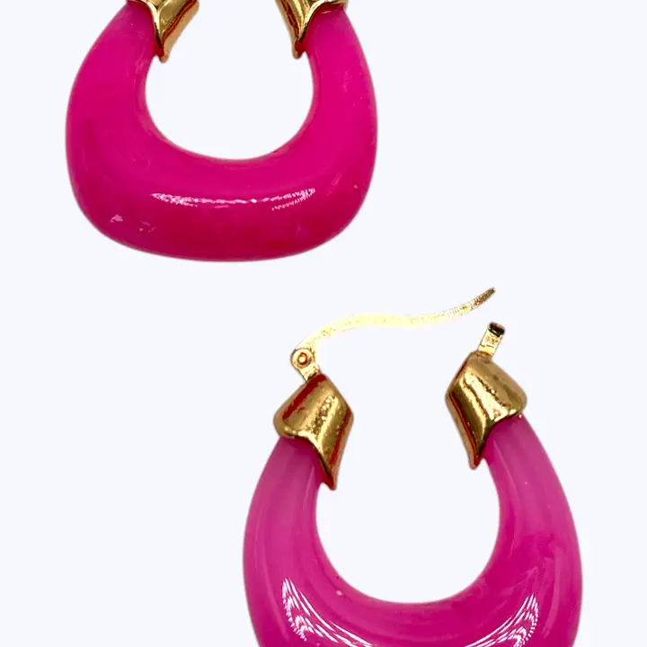 Acrylic Hoop Earrings