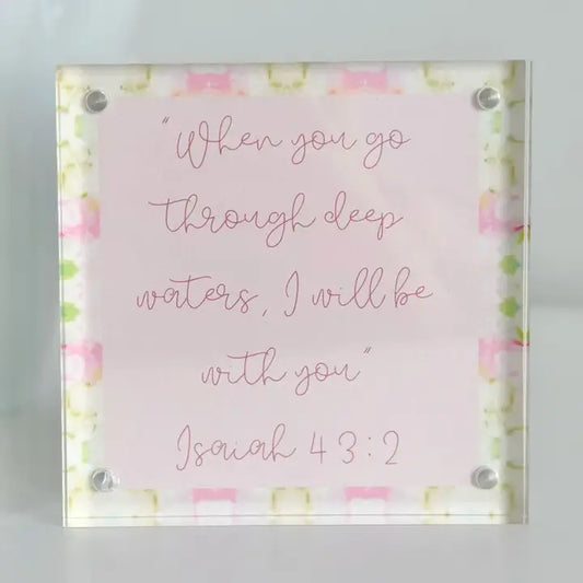 Bible Verse Acrylic Frame 4"x4"