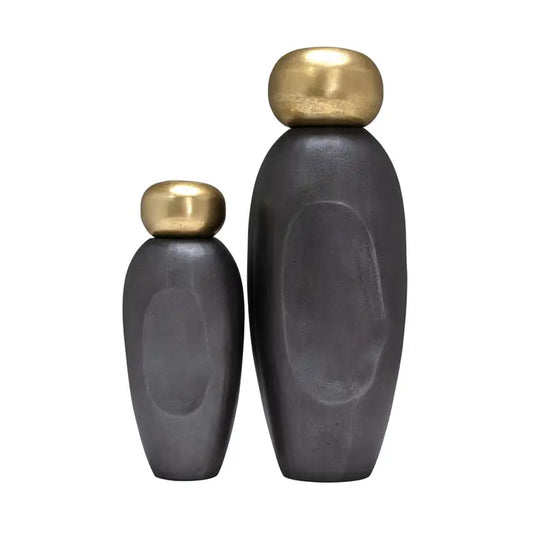 Black & Gold Finkle Vase