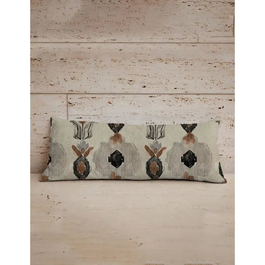 Black & Taupe Lumbar 14"x33"