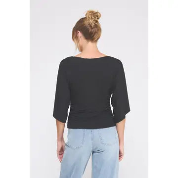Black Cinched Top