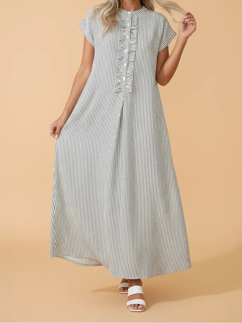 Black Stripe Maxi Dress