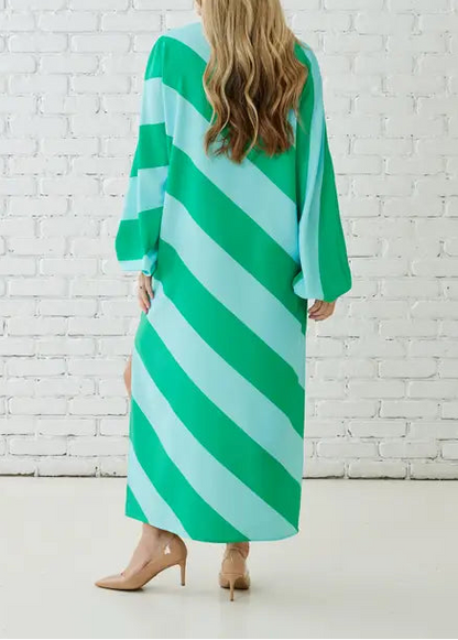 Coco Caftan Aqua/Green
