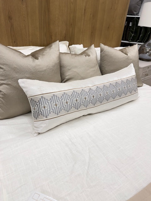 Blue & Gold Patterned Birch Lumbar