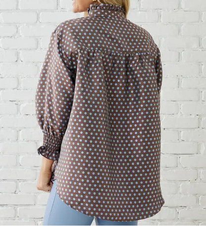 Kimberly Polkadot Top Coco