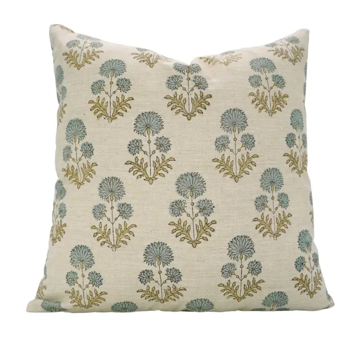 Blue Dandelion Print Lumbar 14"x36"