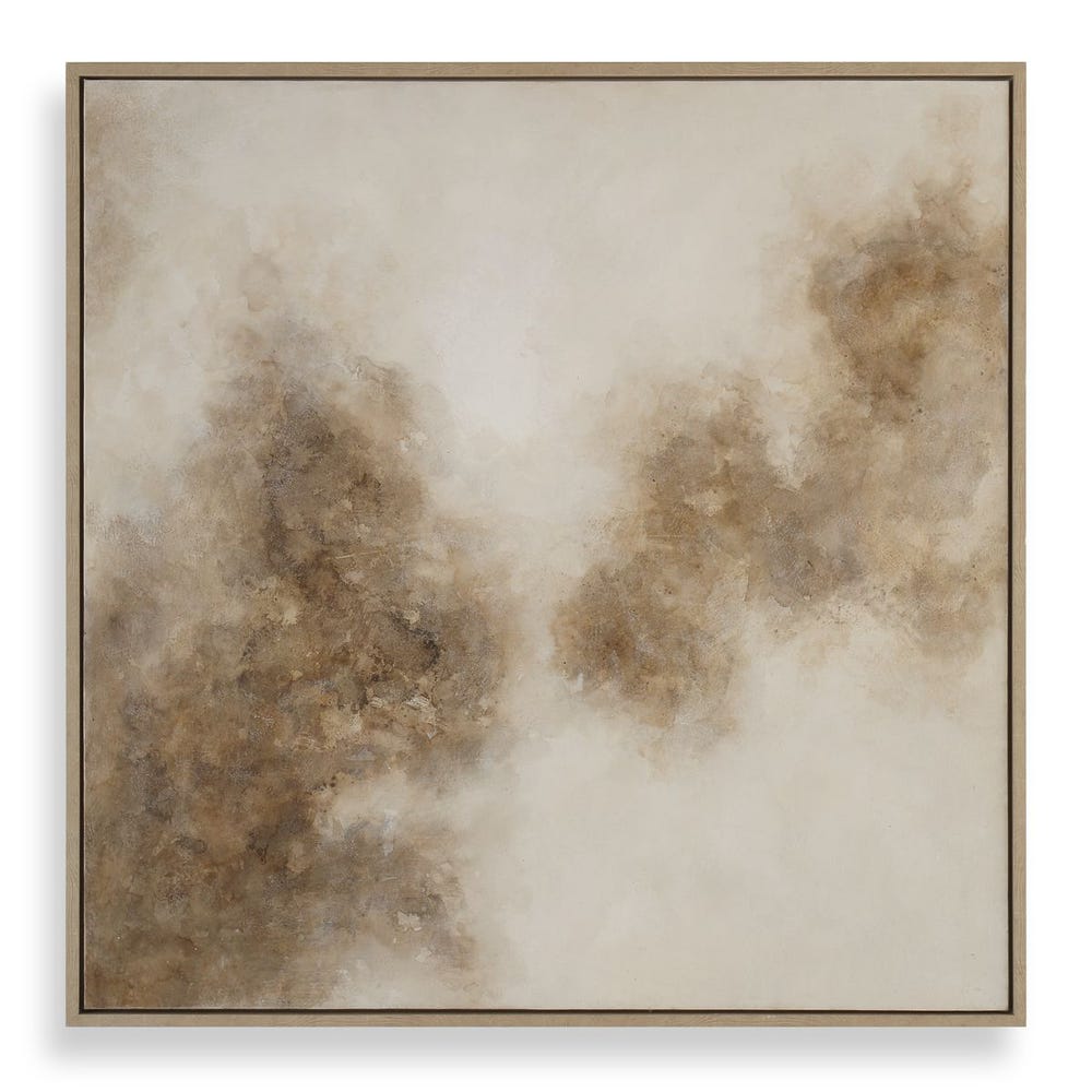 Brown Smoke Hand Painted Canvas 50"