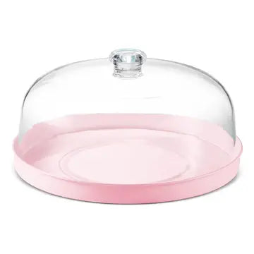 Pink Cake Tray with Lid