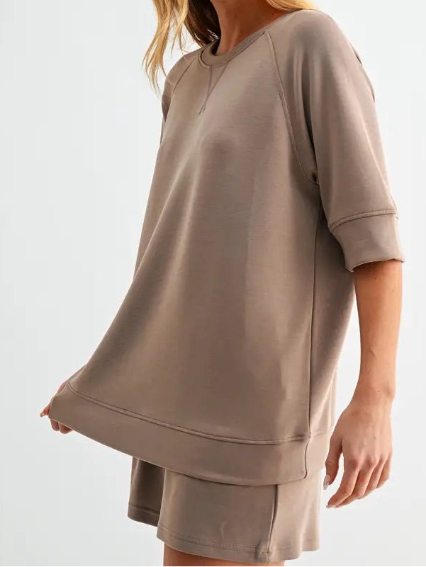 Soft Taupe Short Set