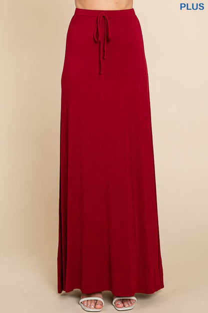 Burgundy Maxi Skirt