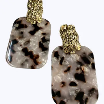Marbled Drop Earrings