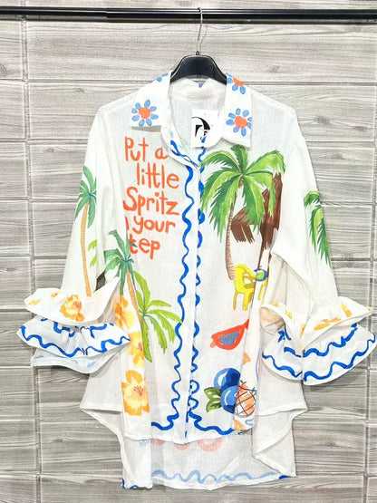 White "Spritz" Top