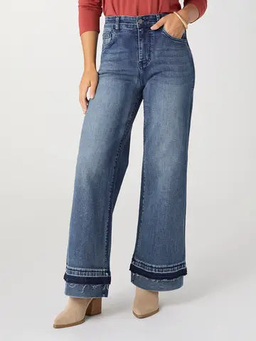 Stretchy Wide Leg Jean