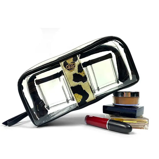 Gold Leopard Makeup Case