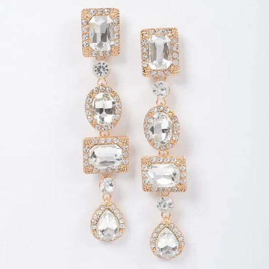 Multi Shape Stone Earrings