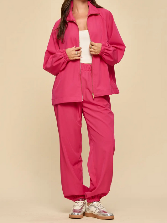 Coral 2-Piece Jacket Set